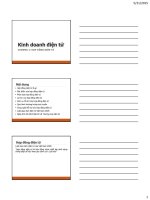 Bài giảng Kinh doanh điện tử: Chương 4 - ThS. Nguyễn Hoàng Ân