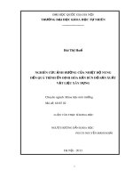 Tóm tắt Luận văn Thạc sĩ Khoa học: Nghiên cứu ảnh hưởng của nhiệt độ nung đến quá trình ổn định hóa rắn bùn đỏ sản xuất vật liệu xây dựng