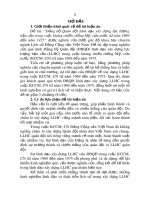 Tóm tắt Luận án Tiến sĩ: Đảng bộ Quân đội lãnh đạo xây dựng lực lượng hậu cần trong cuộc kháng chiến chống Mỹ, cứu nước từ năm 1969 đến năm 1975