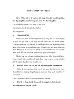 Tóm tắt luận văn Thạc sĩ: Phân tích và đề xuất các giải pháp nhằm đẩy mạnh hoạt động tiêu thụ sản phẩm Kem tại Công ty cổ phần Đầu Tư Tràng Tiền