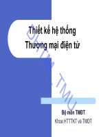 Bài giảng Phát triển hệ thống thương mại điện tử: Chương 4 - TS. Trần Hoài Nam