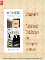 Lecture Accounting information systems: Chapter 4 - Richardson, Chang, Smith