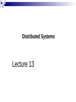 Lecture Business management information system - Lecture 13: Distributed systems
