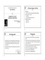 Bài giảng Marketing căn bản - Phạm Thị Huyền