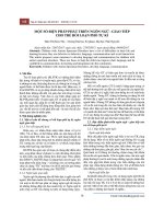 Một số biện pháp phát triển ngôn ngữ - giao tiếp cho trẻ rối loạn phổ tự kỉ