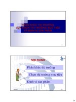 Bài giảng Quản trị Marketing: Chương 3 - TS. Nguyễn Hải Quang