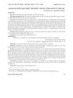 Đánh giá kết quả điều trị phẫu thuật lồng ruột ở trẻ em