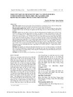 Nhận xét một số chỉ số huyết học và chỉ số sinh hóa ở trẻ sơ sinh non tháng điều trị tại khoa nhi bệnh viện Đa khoa Trung ương Thái Nguyên