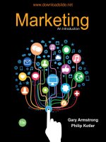 Ebook Marketing an introduction (13/E): Part 1