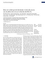 Khảo sát và đánh giá tính diệt khuẩn và tính mẫn cảm da của sản phẩm nước rửa tay từ dầu dừa tỉnh Bến Tre