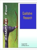 Lecture Marketing research - Chapter 4: Qualitative research