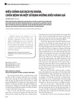 Điều chỉnh giá dịch vụ khám, chữa bệnh và một số định hướng điều hành giá