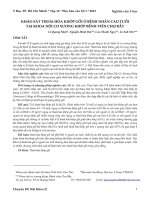 Khảo sát thoái hóa khớp gối ở bệnh nhân cao tuổi tại khoa nội cơ xương khớp Bệnh viện Chợ Rẫy