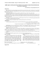 Hiệu quả làm sạch đại tràng của dung dịch polyethylene glycol ở trẻ em