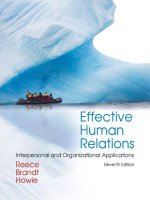 Ebook Effective human relations (11th edition): Part 1