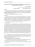 Khảo sát tình trạng dinh dưỡng trẻ em trong độ tuổi mẫu giáo trên địa bàn quận Tân Phú