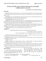 Đánh giá phẫu thuật nội soi mũi xoang tối thiểu ở bệnh nhân cao tuổi