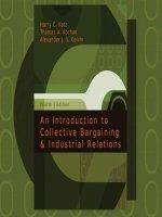 Lecture An introduction to collective bargaining and industrial relations (4e) – Chapter 1: A framework for analyzing collective bargaining and industrial relations