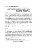 Nghiên cứu giá trị X quang cắt lớp vi tính trong đánh giá xâm lấn của u Wilms ở trẻ em