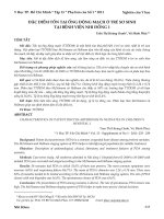 Đặc điểm tồn tại ống động mạch ở trẻ sơ sinh tại Bệnh viện Nhi Đồng 1