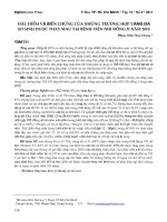 Đặc điểm và biến chứng của những trường hợp vàng da sơ sinh được thay máu tại Bệnh viện Nhi Đồng 2 năm 2010