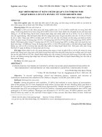 Đặc điểm bệnh lý rắn chàm quạp cắn ở bệnh nhi nhập khoa cấp cứu Bệnh viện Nhi Đồng 1 từ năm 2005 đến 2010