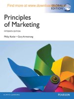 Ebook Principles of marketing (global edition): Part 1