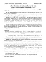 Đặc điểm bệnh sởi trẻ em điều trị nội trú tại Bệnh viện đa khoa tỉnh Bình Dương