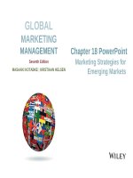 Lecture Global marketing management (7th edition): Chapter 18 - Masaaki Kotabe, Kristiaan Helsen