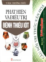 Ebook Phát hiện và điều trị bệnh thiếu i-ốt: Phần 1 - NXB Hà Nội