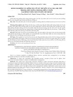 Kinh nghiệm và niềm tin về xử trí sốt của cha mẹ trẻ trong độ tuổi 6 tháng đến 5 tuổi tại bệnh viện nhi TP. Hồ Chí Minh