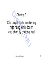 Bài giảng Marketing thương mại: Chương 3 - ĐH Thương mại