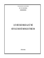 Lưu đồ chẩn đoán và xử trí sốt xuất huyết Dengue ở trẻ em