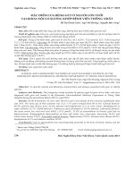 Đặc điểm của bệnh gút ở người lớn tuổi tại khoa nội cơ xương khớp Bệnh viện Thống nhất