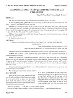 Đặc điểm lâm sàng và kết quả điều trị thủng dạ dày ở trẻ sơ sinh