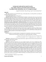 Chăm sóc hội chứng ruột ngắn sau phẫu thuật cắt ruột non ở trẻ em tại Bệnh viện Nhi đồng 1 và 2 từ 1/1/2005-31/12/2007