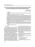 Các dấu hiệu lâm sàng liên quan tổn thương nội sọ trên trẻ chấn thương đầu nhẹ tại Bệnh viện Nhi Đồng 2