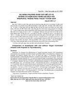 So sánh phương pháp gây mê có và không có kiểm soát nồng độ đích với propofol trong phẫu thuật cắt tuyến giáp