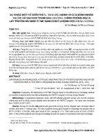 Sự khác biệt về kiến thức, thái độ, hành vi của bệnh nhân trước và sau khi tham gia chương trình phòng ngừa lây truyền HIV/AIDS từ mẹ sang con tại Bệnh viện Hùng Vương