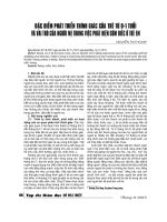 Đặc điểm phát triển thính giác của trẻ từ 0-1 tuổi và vai trò của người mẹ trong việc phát hiện sớm điếc ở trẻ em