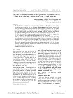 Thực trạng và một số yếu tố liên quan đến bệnh răng miệng của học sinh tiểu học người Mông tỉnh Yên Bái năm 2011