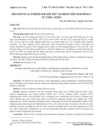 Hội chứng lỵ ở bệnh nhi nội trú tại Bệnh viện Nhi Đồng 2 từ 1/2010-12/2013