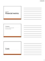 Lecture Marketing metrics: Chapter 5 - Trần Nhật Minh