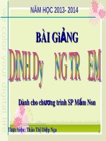 Bài giảng Dinh dưỡng trẻ em - Chương 4: Các bệnh thiếu dinh dưỡng thường gặp