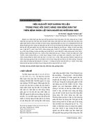 Hiệu quả kết hợp gương trị liệu trong phục hồi chức năng vận động bàn tay trên bệnh nhân liệt nửa người do nhồi máu não