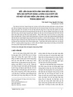 Mối liên quan giữa hình ảnh siêu âm 2D, siêu âm Doppler năng lượng của khớp gối với một số đặc điểm lâm sàng; cận lâm sàng trong bệnh gút