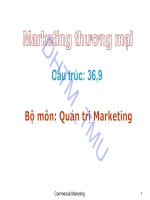 Bài giảng Marketing thương mại: Chương 1 - ĐH Thương mại