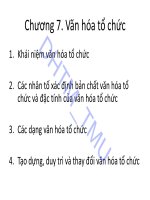 Bài giảng Hành vi tổ chức: Chương 7 - ĐH Thương mại
