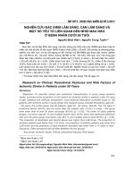 Nghiên cứu đặc điểm lâm sàng, cận lâm sàng và một số yếu tố liên quan đến nhồi máu não ở bệnh nhân dưới 50 tuổi