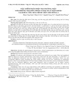 Đặc điểm phân biệt teo đường mật với những nguyên nhân vàng da ứ mật khác tại khoa tiêu hóa Bệnh viện Nhi Đồng 2